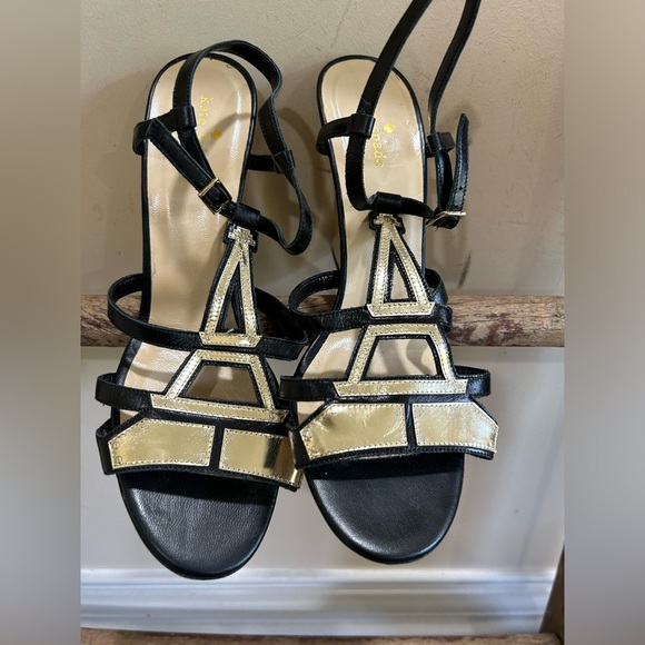 Kate Spade Gold Sandals - Picture 4 of 6